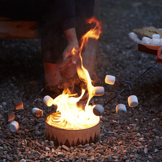 Portable Campfire from Recycled Material Saves You from Messy Cleanup