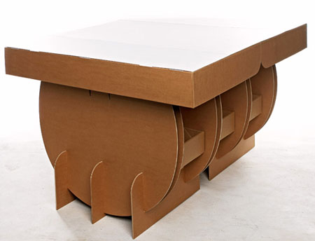 portable cardboard table