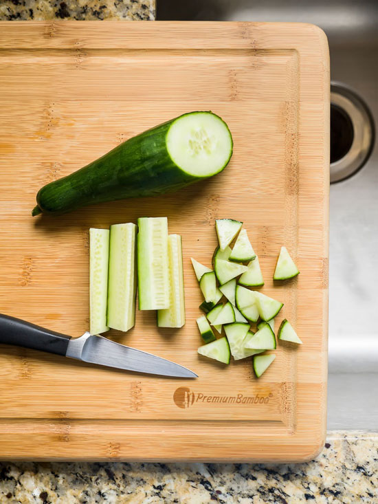 Premium Bamboo Extra Large Bamboo Cutting Board with Drip Groove