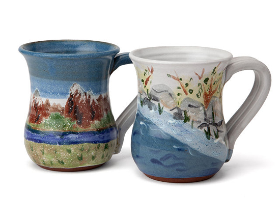 Handcrafted 'Protect the Earth' Mugs Provide Subtle Variations and Unique Characteristics