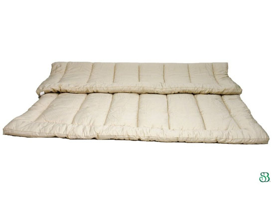 Quilted Organic Wool Mattress Topper