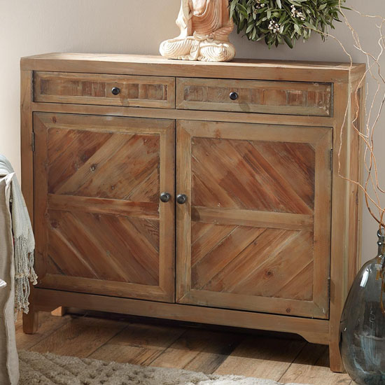 Rustic Reclaimed Fir Wooden Console Cabinet is Beautifully Crafted to Add Unique Touch to Your Living Room