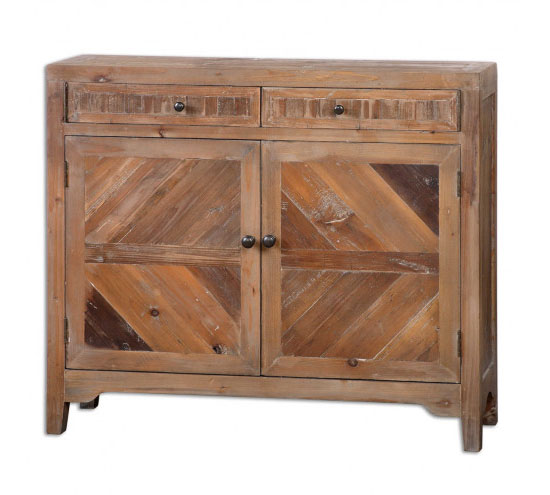 Rustic Reclaimed Fir Wooden Console Cabinet is Beautifully Crafted to Add Unique Touch to Your Living Room