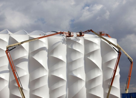 Recyclable Basketball Stadium in London