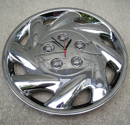 Recycled Car Parts Clock