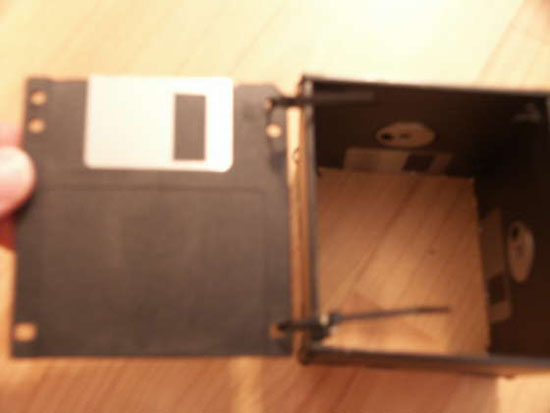 Recycled Floppy Disk Penholder
