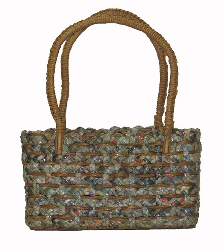 Recycled Newspaper Bag