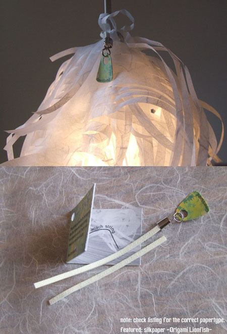Recycled Paper Lampshade