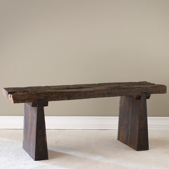 The Recycled Railroad Tie Bench Gives New Life To A Discarded Railroad ...