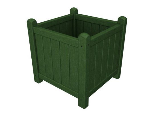 Recycled Earth-Friendly Outdoor Square Garden Flower Planter