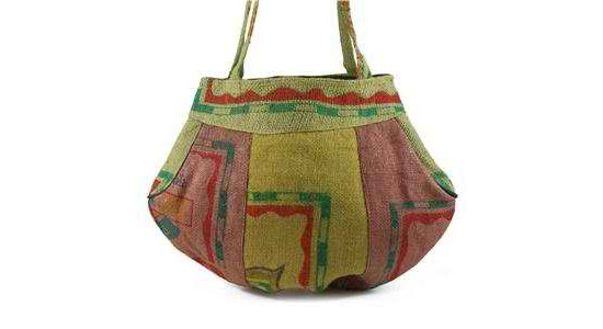 Recycled Rice Hemp Hobo Bag