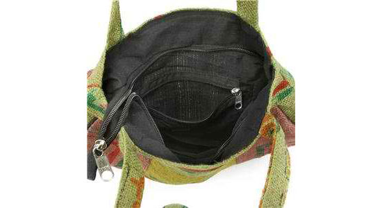 Recycled Rice Hemp Hobo Bag