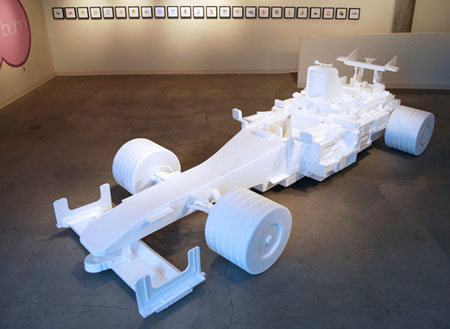 Recycled Styrofoam F1 Racecar