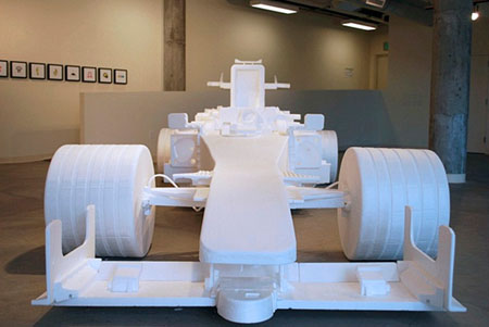 Recycled Styrofoam F1 Racecar