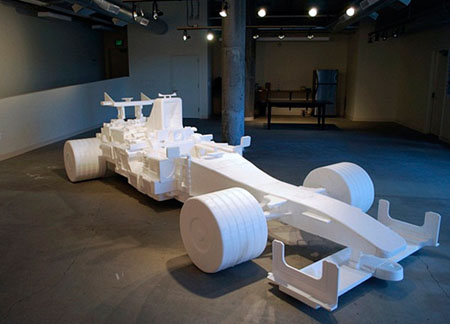 Recycled Styrofoam F1 Racecar