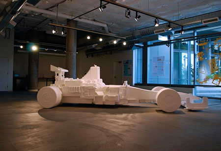 Recycled Styrofoam F1 Racecar