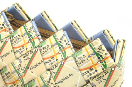 Recycled Subway Maps