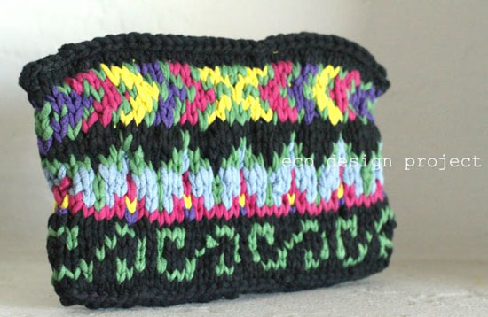 Recycled T-shirt Yarn Purse