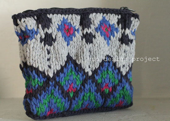 Recycled T-shirt Yarn Purse