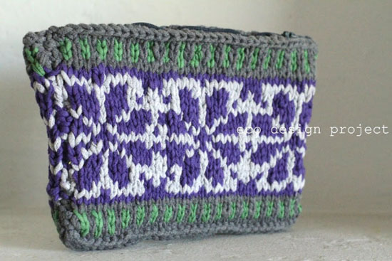 Recycled T-shirt Yarn Purse