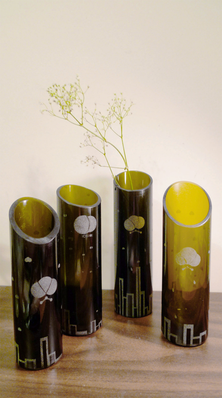 Recycle Your Wine Bottles into Elegant Glass Vases