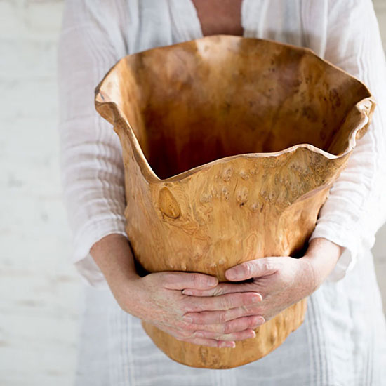 Natural Root Wood Planter