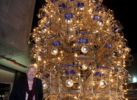 Shopping Cart Holiday Tree