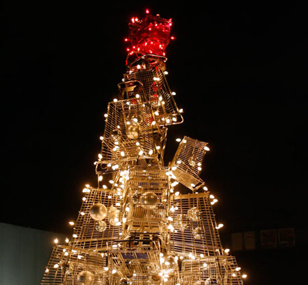 Shopping Cart Holiday Tree