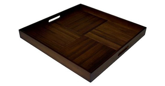 Simply Bamboo Extra Large Square Espresso Serving Tray
