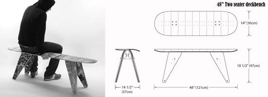 Skateboard Bench