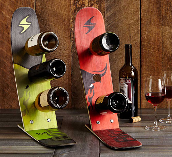 Snow Ski Wine Rack by Michael Bellino