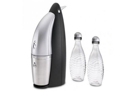 SodaStream Penguin Earth Friendly Glass Carafe Soda Maker