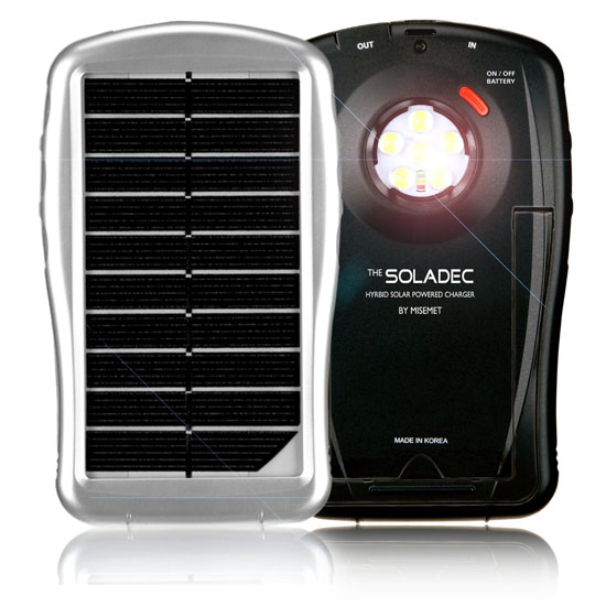 Soladec All-in-One Portable Solar Power Charger and External Battery