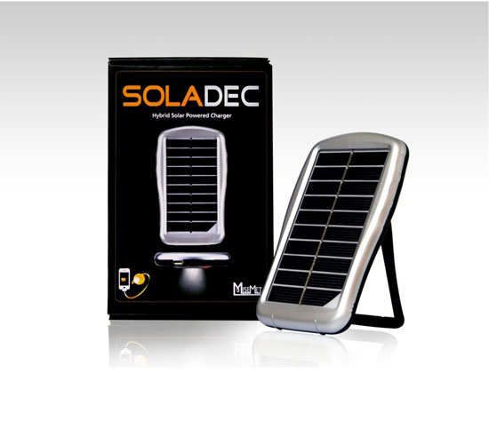 Soladec All-in-One Portable Solar Power Charger and External Battery