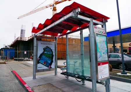 Solar Powered Bus Shelter