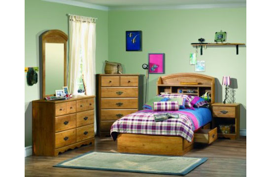 South Shore Furniture Prairie Collection Twin Mates Bed