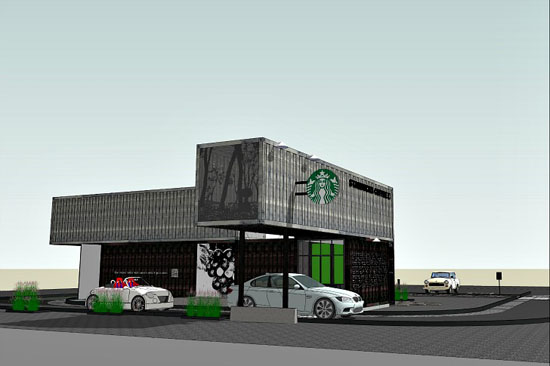 Starbucks Eco-friendly Reclamation Drive Thru