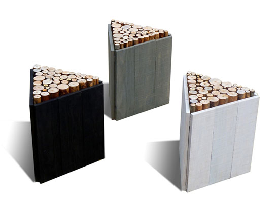 Modern Stools from Wood'Insane Design