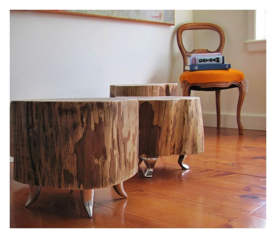 Tree Trunk Tables