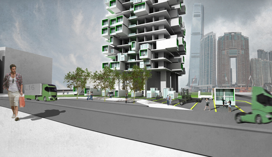 Unit Fusion High-rise Residential Building Concept