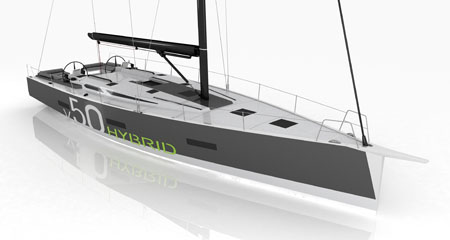 V50 Hybrid Yacht