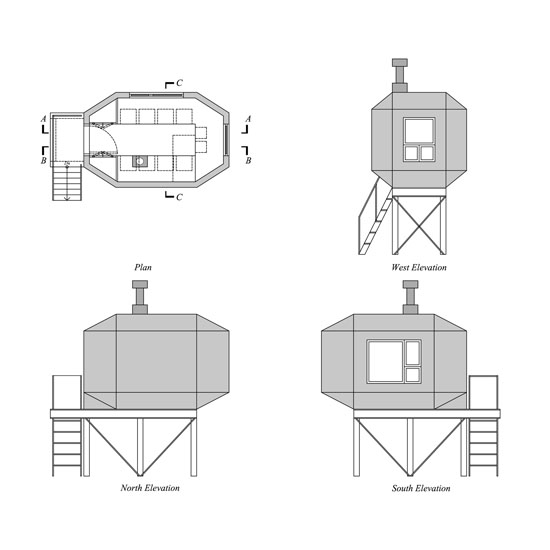 W-pod Writers Pod Concept