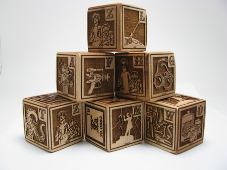 Wooden Alphabet Blocks