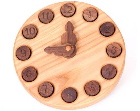 Wooden Learning Clock