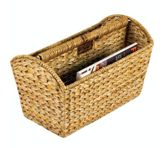 Woven Banana Leaf Magazine Rack