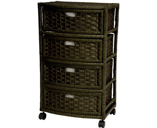 Woven Fiber Rattan Style Chest