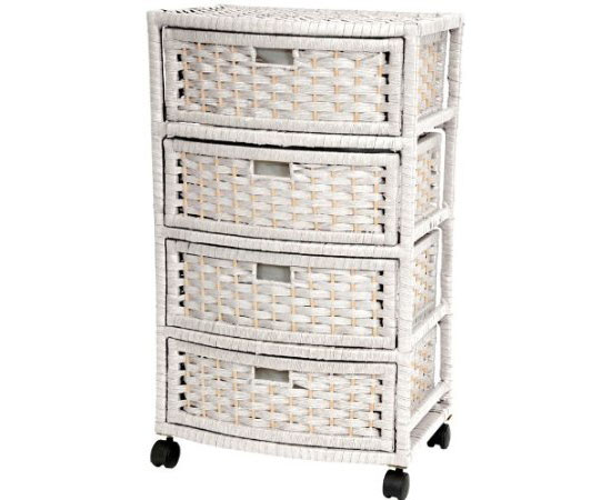 Woven Fiber Rattan Style Chest