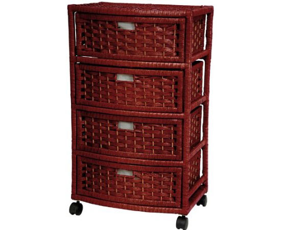 Woven Fiber Rattan Style Chest