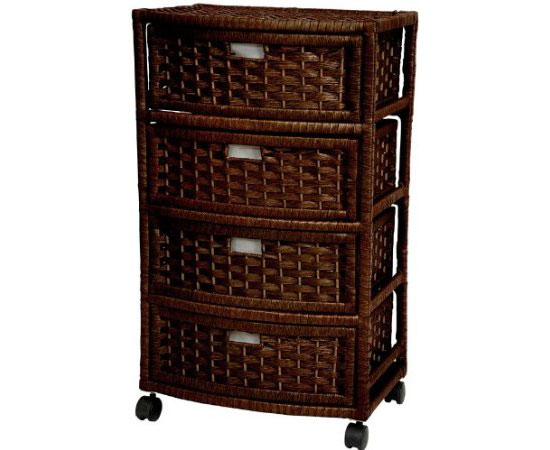 Woven Fiber Rattan Style Chest